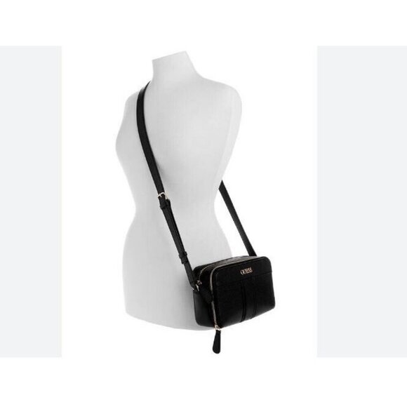 GUESS Trixy faux-leather small women's camera crossbody bag - Black - Picture 13 of 14